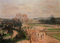 Pissarro, Camille - The Tuileries Gardens, Rainy Weather